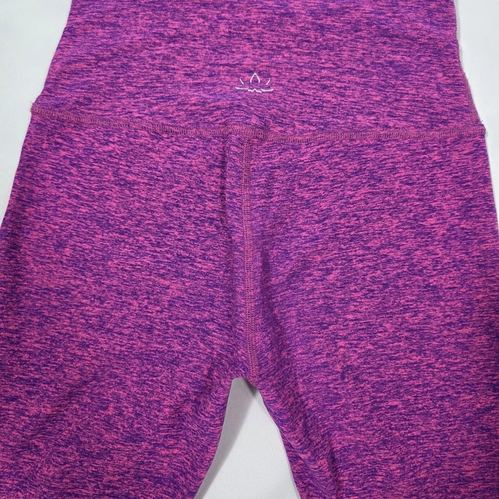 Beyond Yoga Women’s 2Pc Set Size S Pink Purple Leggings & Tank Built-In Bra